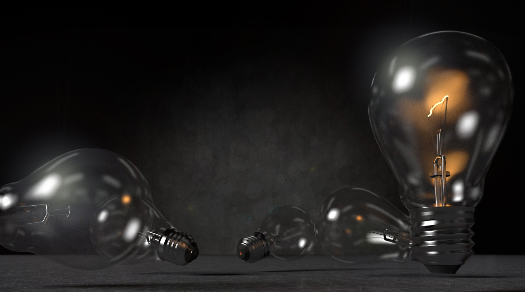 Lightbulbs representing ideas and innovation